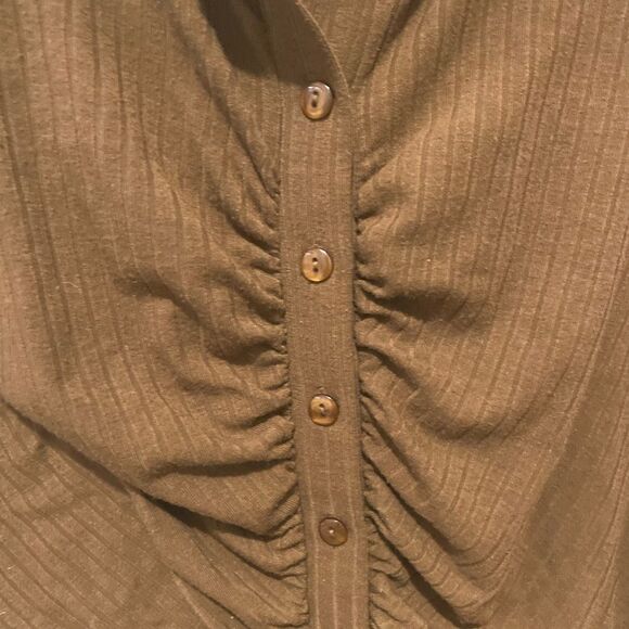 Eclipse brown rushed body suit - Picture 3 of 7